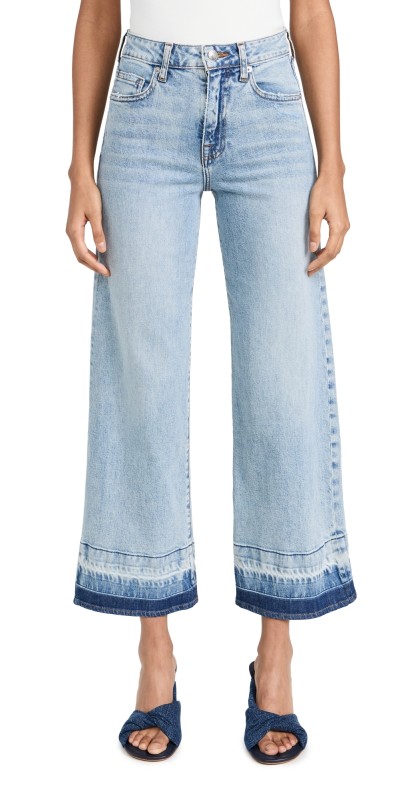 SIMKHAI Jude Crop Wide Leg Jeans Santa Monica