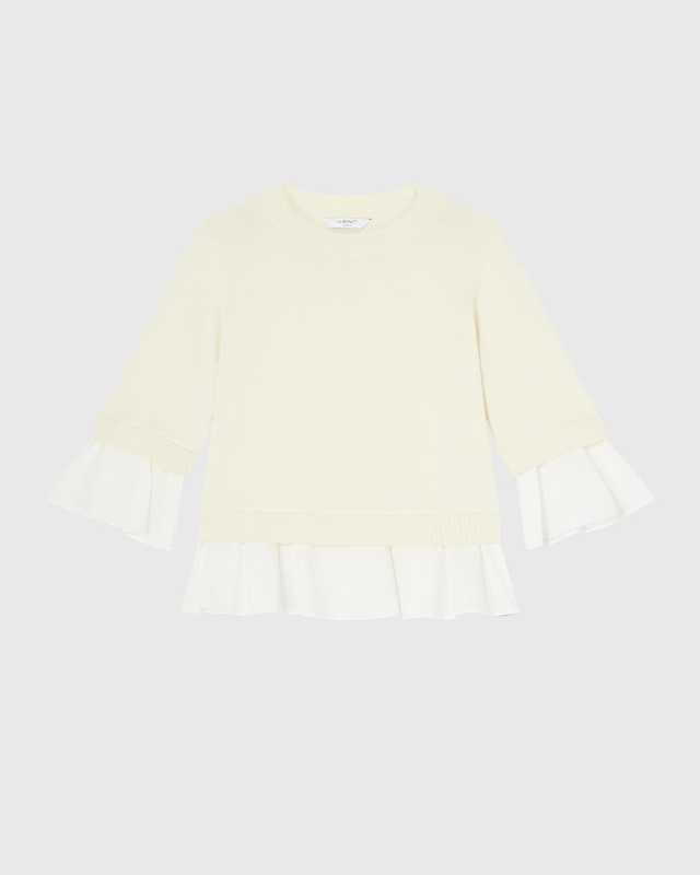 Maisie Ruffle-Trim Crewneck Jump