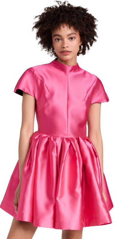 Marques Almeidahortleeve Puffkirt Dress Pink