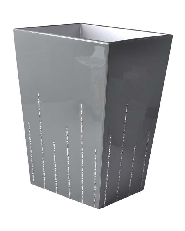 Deauville Wastebasket with Swarovski Crystals