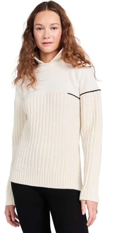 Victoria Beckham Collar Detail Jumper Natural