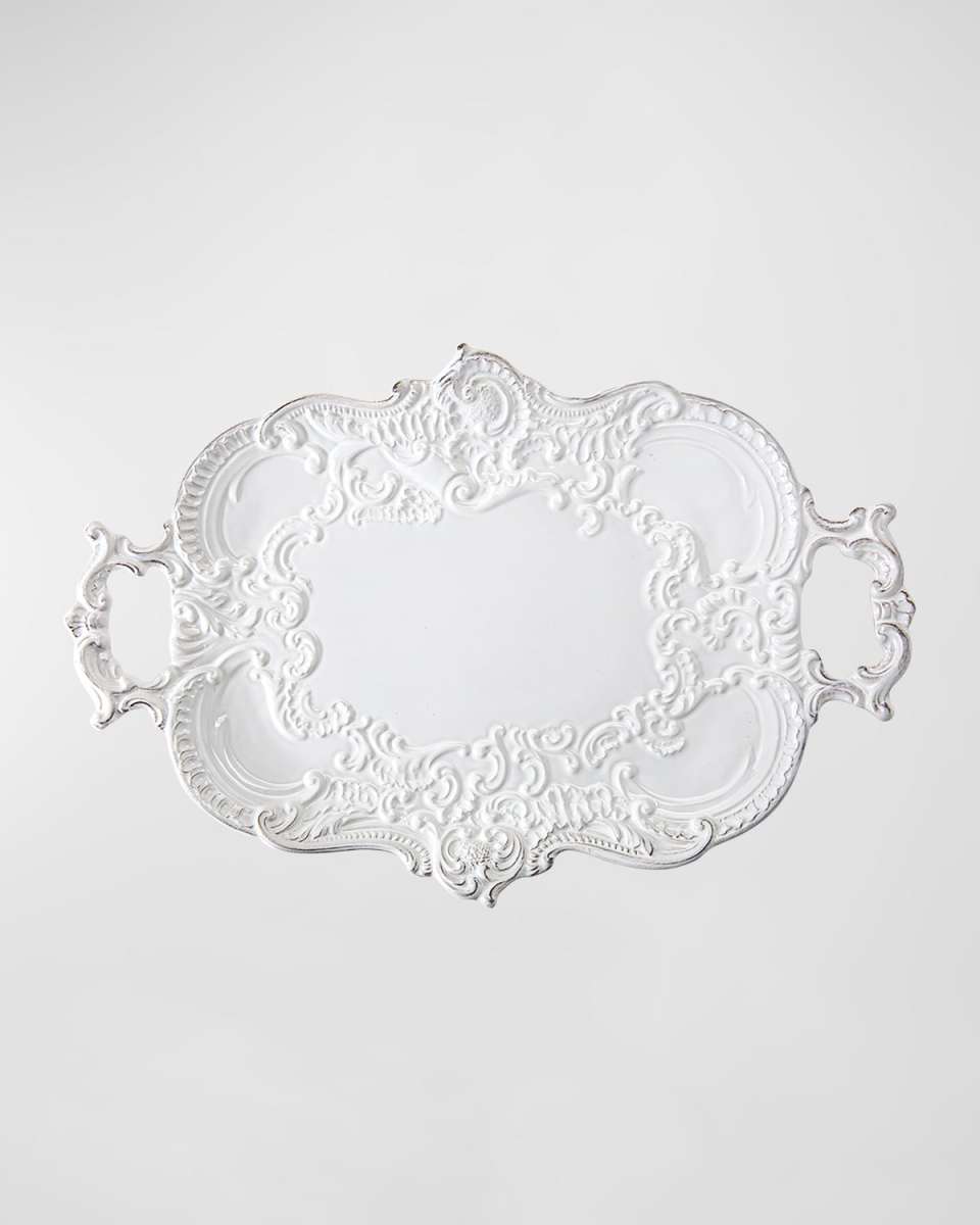 Finezza Antique White Baroque Tray