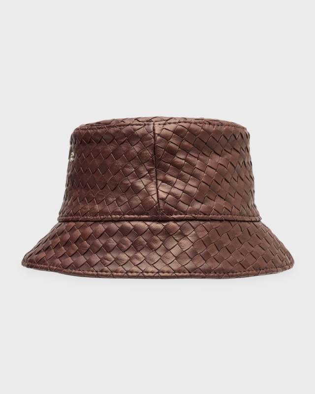 Intreccio Nappa Leather Bucket Hat