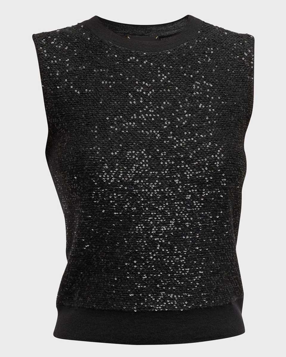 Sequin Knit Tank Top