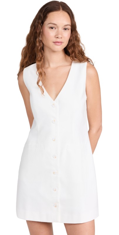 o. p.t Akiya Vest Mini Dress White