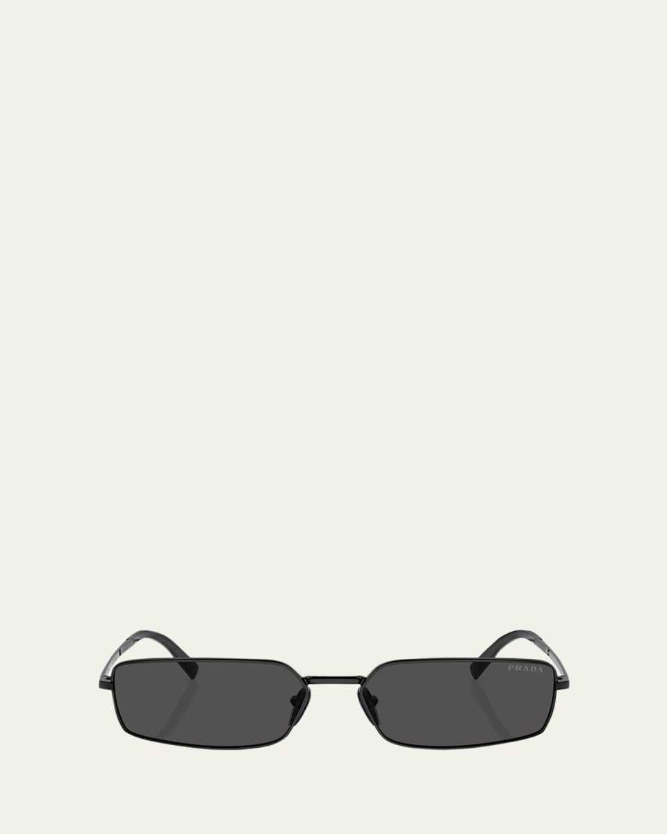 Signature Steel & Plastic Rectangle Sunglasses