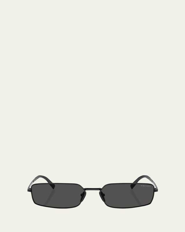 Signature Steel & Plastic Rectangle Sunglasses