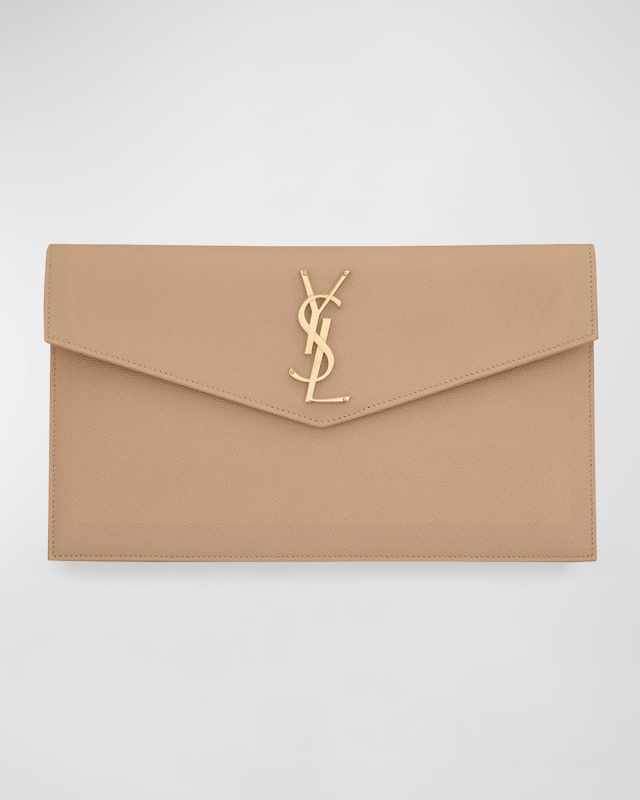 Uptown YSL Pouch in Grained Leather