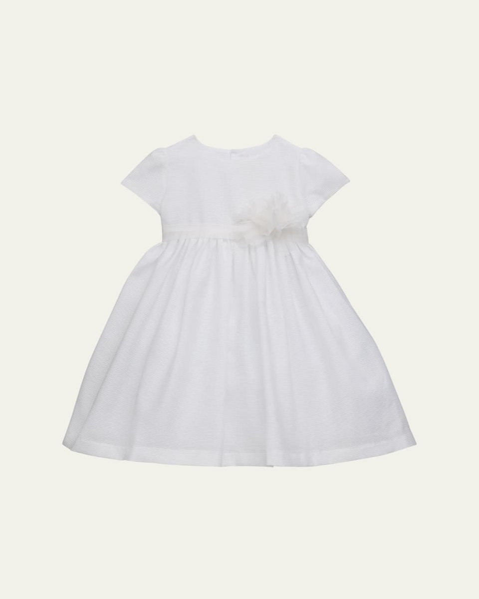 Ss Ruffle Sleeve Smocked Dress