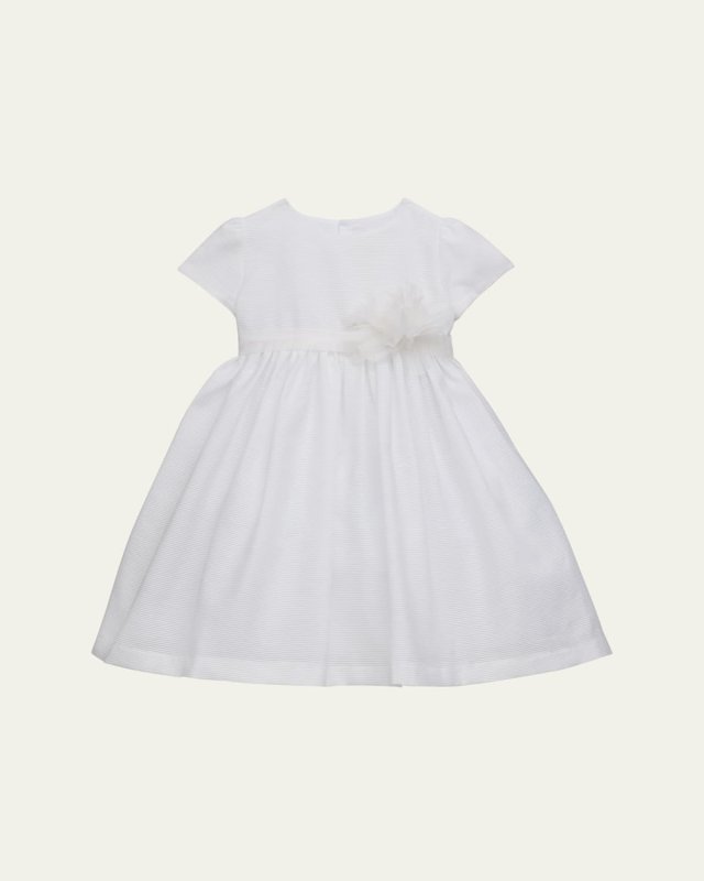 Ss Ruffle Sleeve Smocked Dress