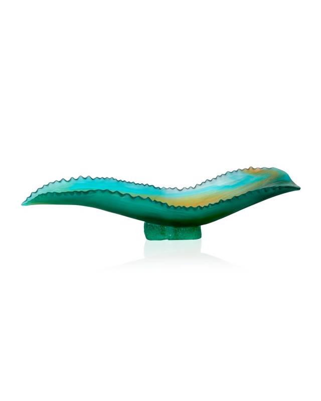 Jardin de Cactus Agave Leaf Centerpiece
