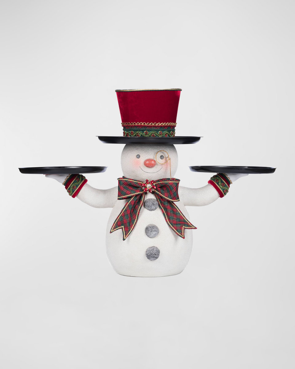 Holiday Magic Snowman Serving Piece