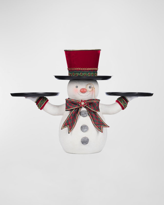 Holiday Magic Snowman Serving Piece