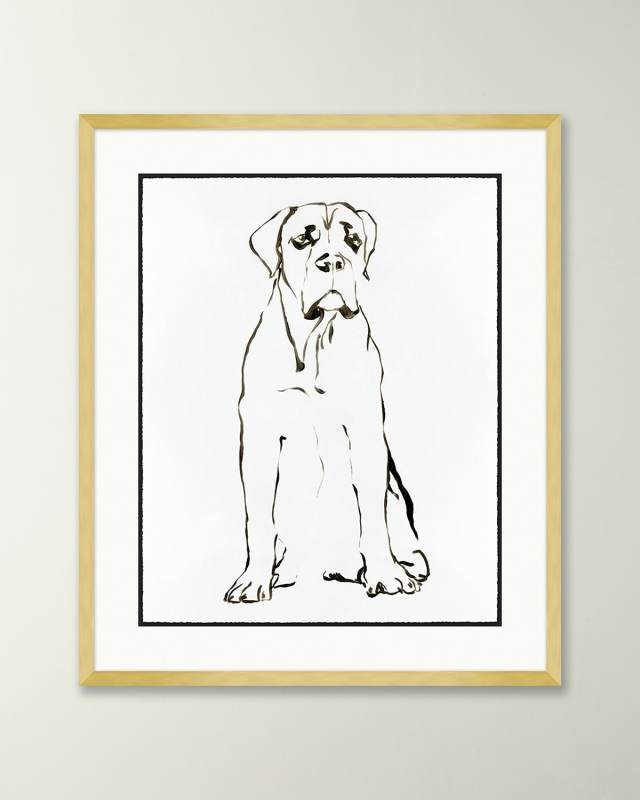 Hound Drawing 3 Giclee