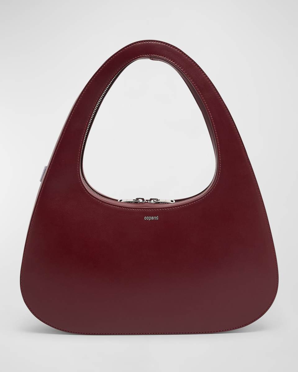 Swipe Large Zip Leather Shoulder Bag