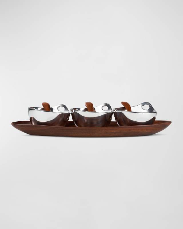 Portables Triple Condiment Server