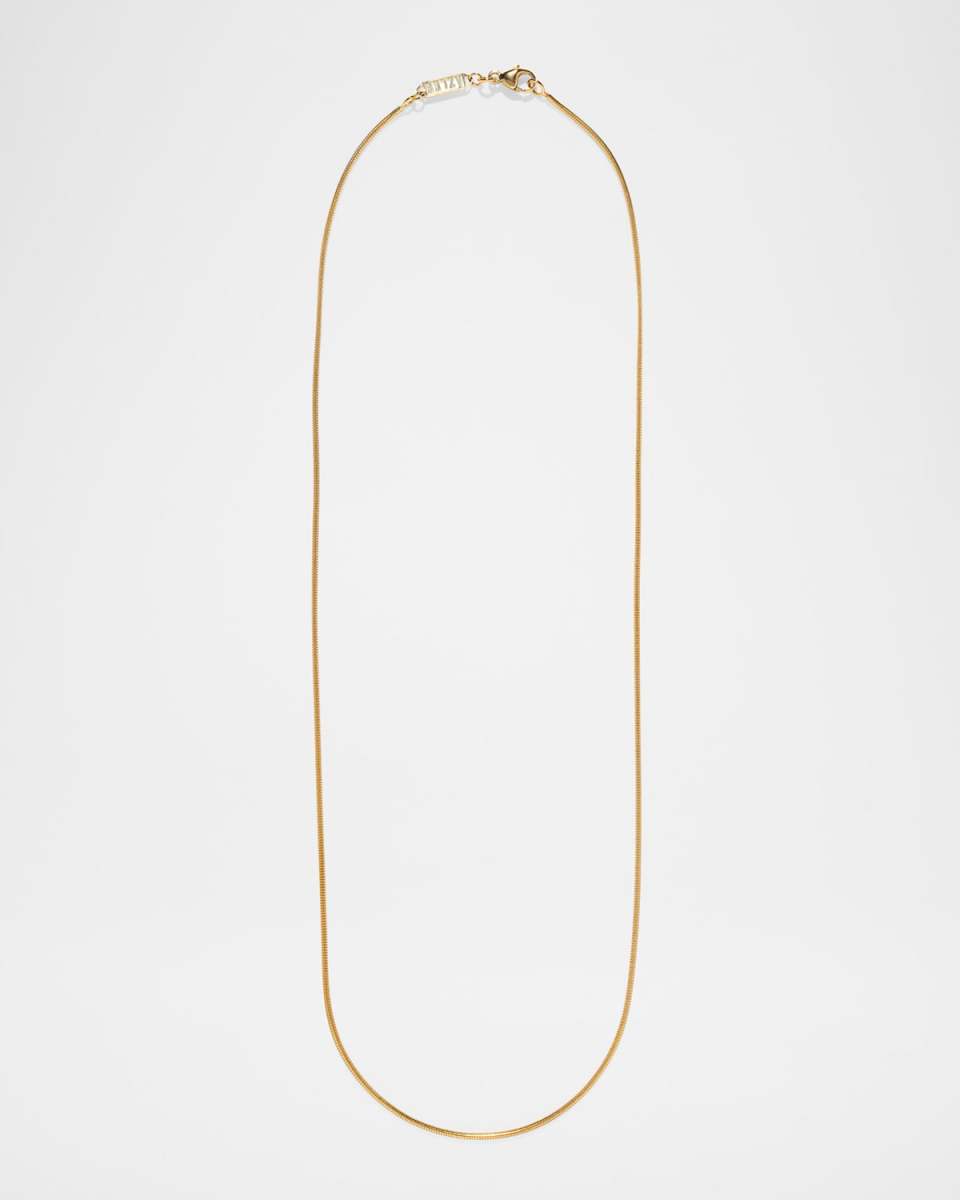 18K Yellow Gold Cascade Chain Necklace, 18"L