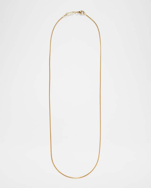 18K Yellow Gold Cascade Chain Necklace, 18"L