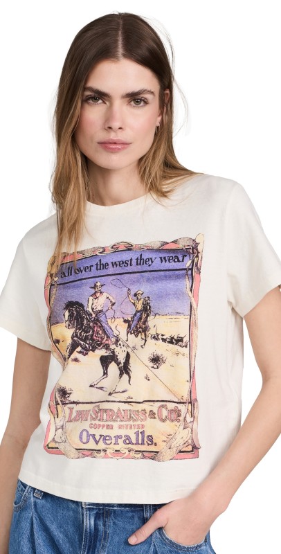 Levi's Graphic Classic Tee Levi's Overalls Poster Egret