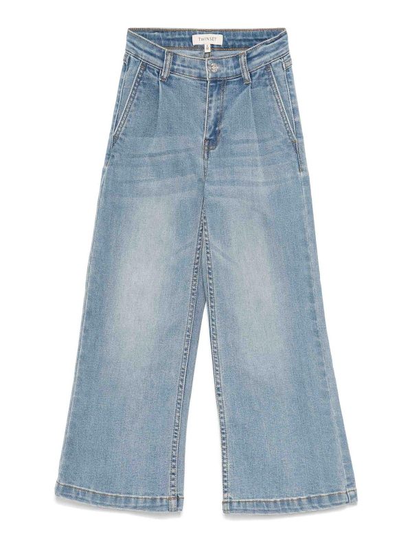 Twinset Pantalons Décontractés - Bleu Clair