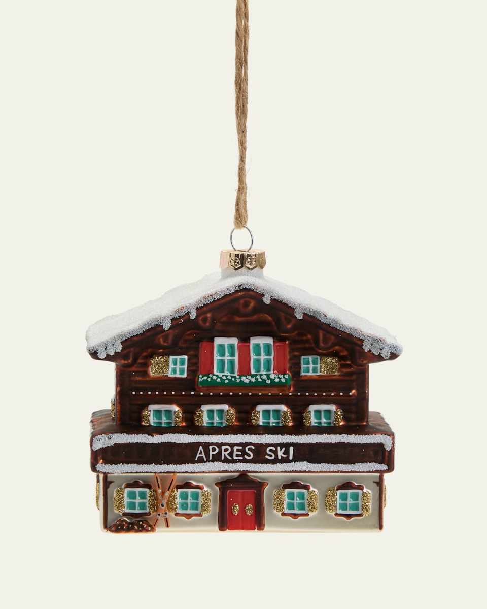 Ski Chalet Christmas Ornament