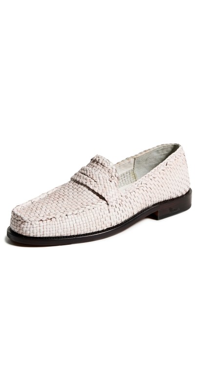 Marni Woven Light Loafers Lily White