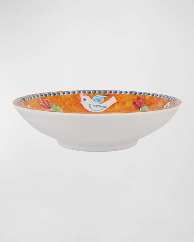 Melamine Campagna Uccello Pasta Bowl