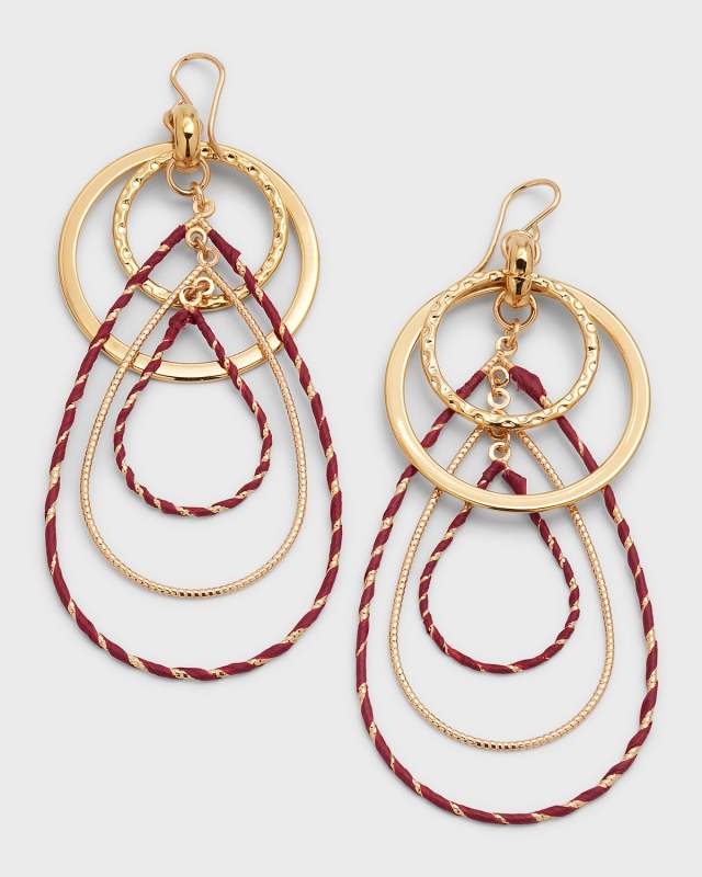 Multi-Link Wrapped Earrings
