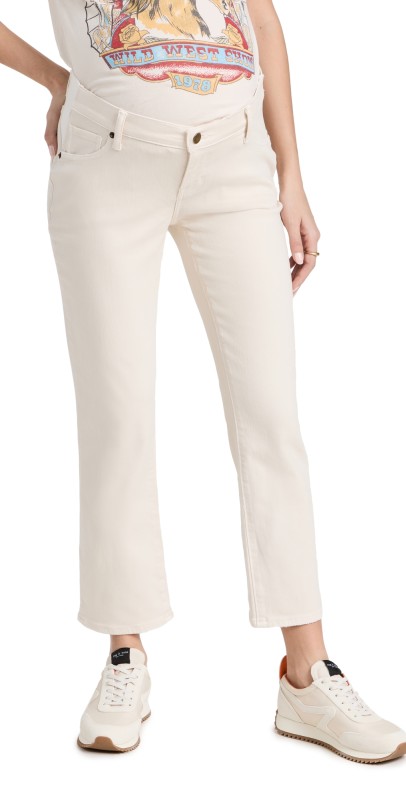 HATCH The Straight Leg Denim Jeans Vanilla