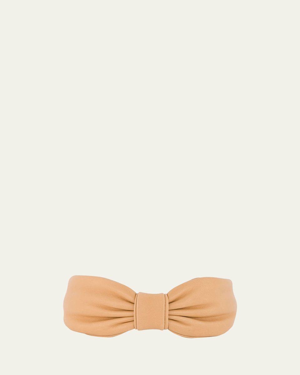 Bow Leather Headband