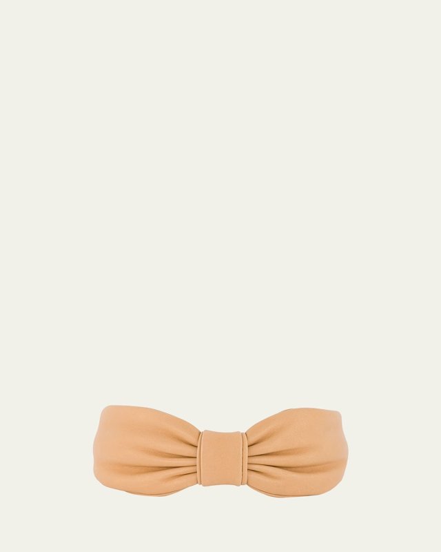 Bow Leather Headband