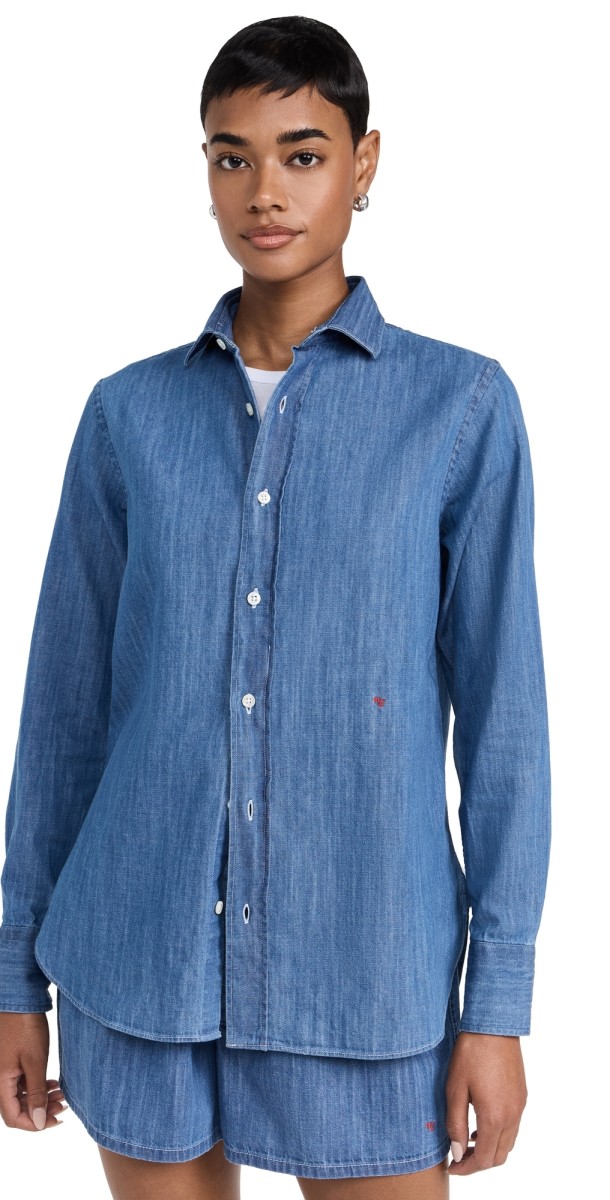 HOMMEGIRLS Denim Shirt Blue