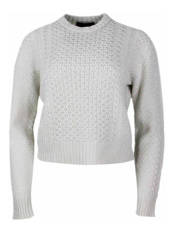 Fabiana Filippi Pull Col Rond - Blanc