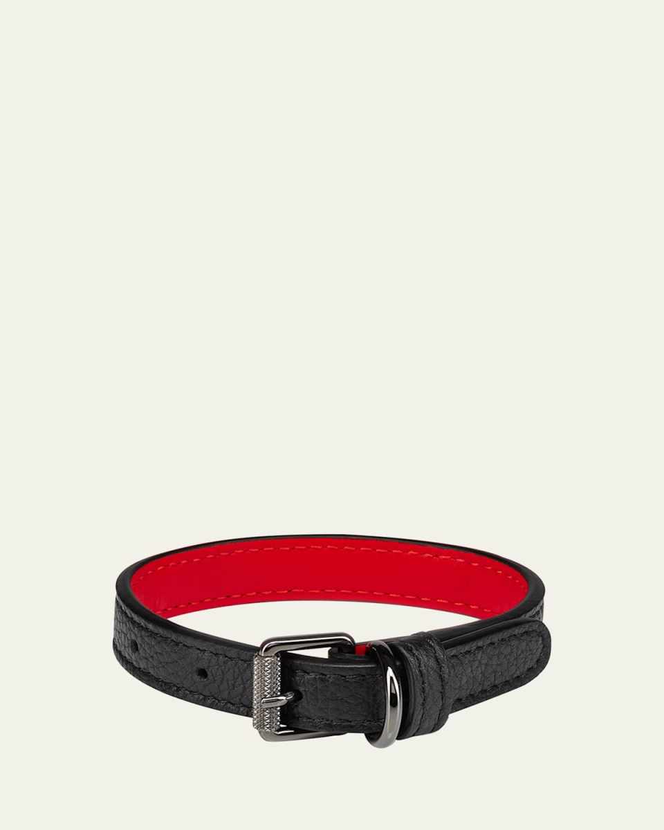Grain Leather Loubicollar, XS