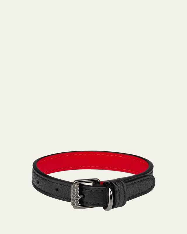 Grain Leather Loubicollar, XS