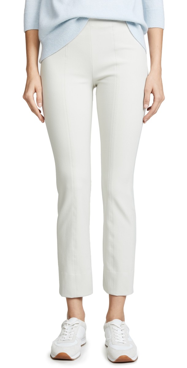 Vince Stitch Front Seam Legging Pants Dark Grey