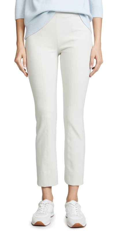 Vince Stitch Front Seam Legging Pants Dark Grey