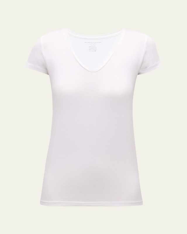 Soft Touch Short-Sleeve V-Neck T