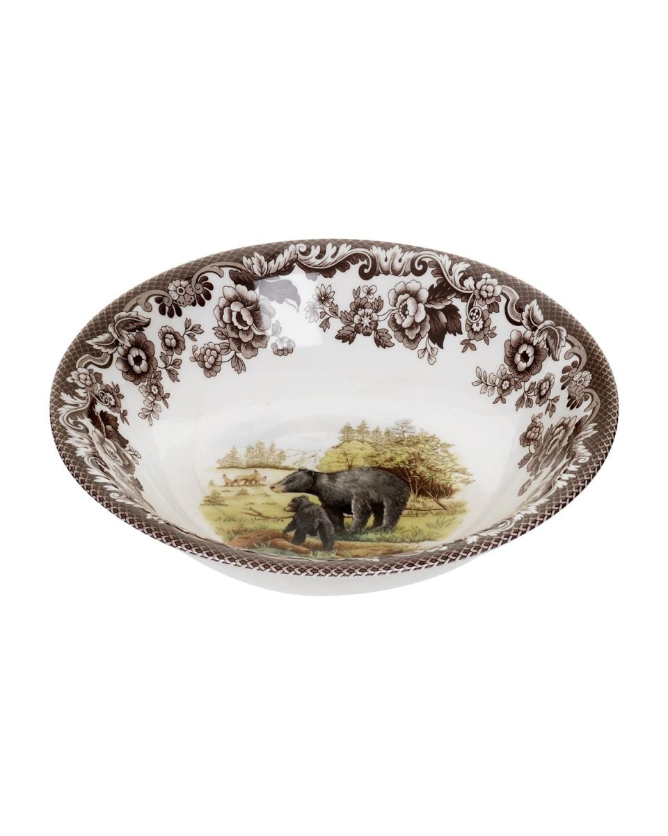 Woodland American Wildlife Black Bear Ascot Cereal Bowl