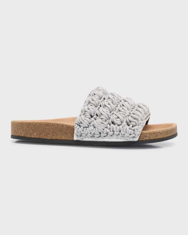 Crochet Cotton Easy Slide Sandals