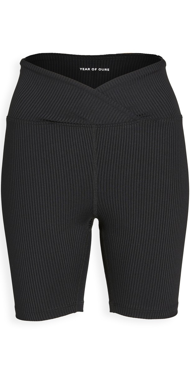 Year of Ours V Waist Biker Shorts Black