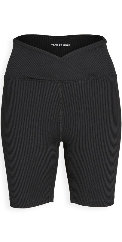 Year of Ours V Waist Biker Shorts Black