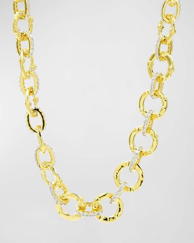Cubic Zirconia Chain Link Necklace