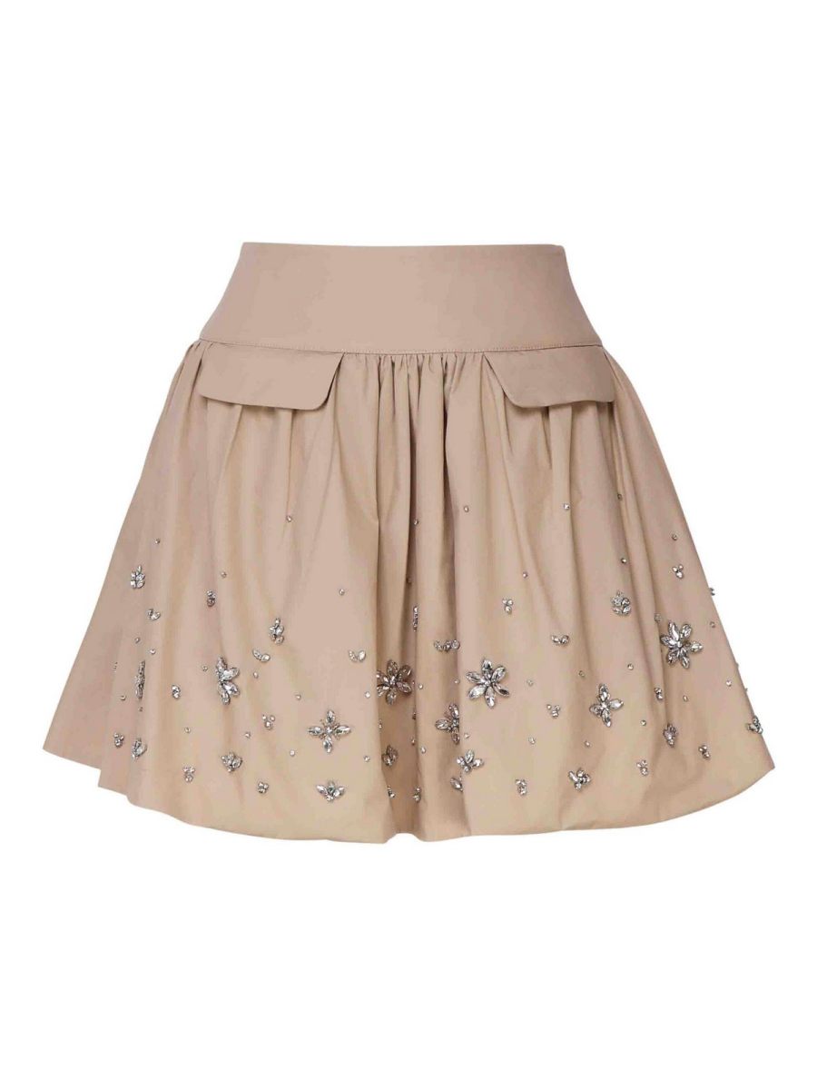 Self Portrait Mini Jupe - Beige