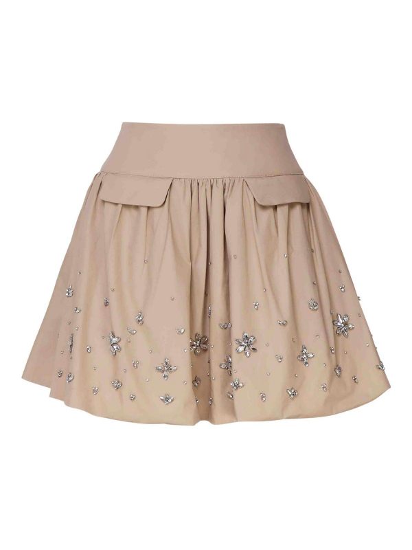Self Portrait Mini Jupe - Beige