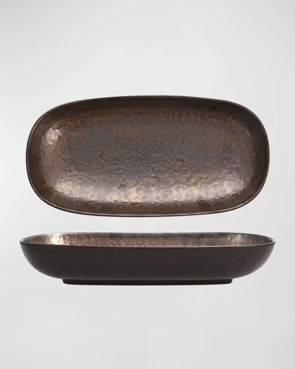 Nivo Metallic Low Serve Bowl, 11.8"