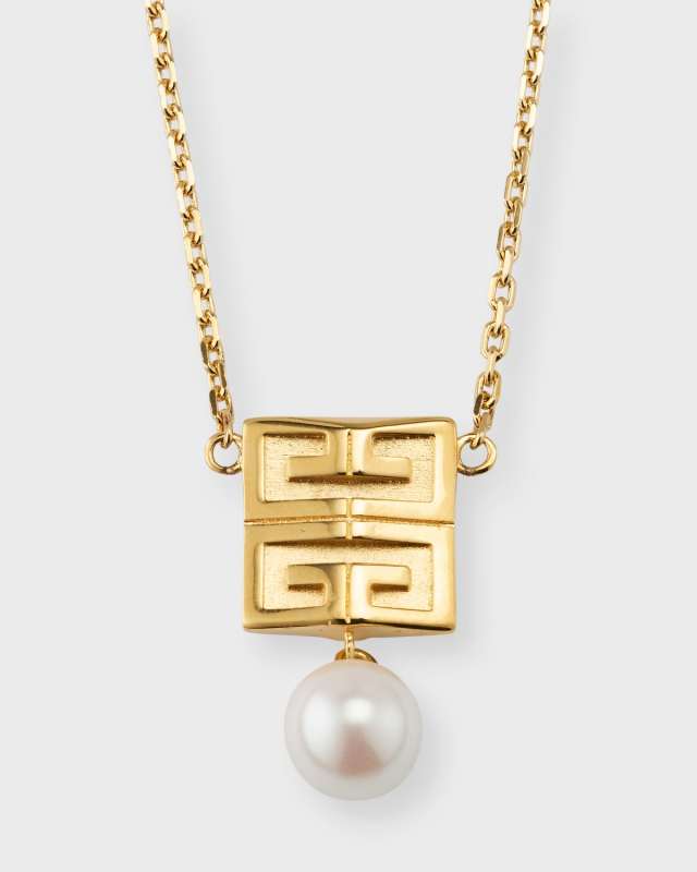 4G Golden Pearly Drop Necklace