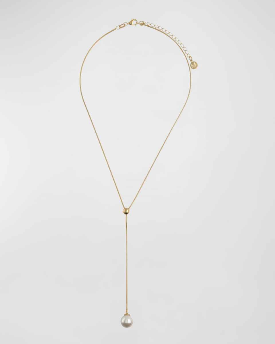 Alba Pearl Y-Drop Necklace
