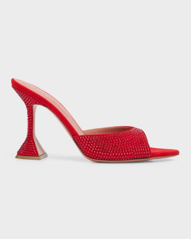 Caroline Crystal Cocktail Mule Sandals