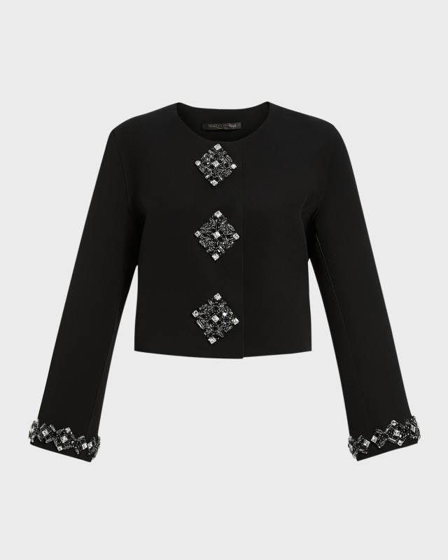 Plus Size Mabel Crystal-Embellished Jacket